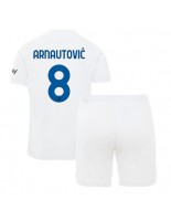 Inter Milan Marko Arnautovic #8 Venkovní dres pro děti 2023-24 Krátký Rukáv (+ trenýrky)